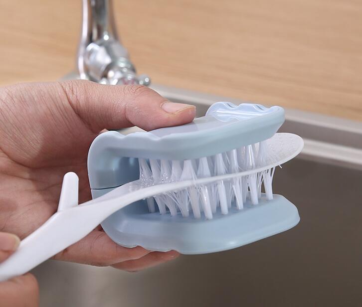 U-Shaped Knife And Cutlery Cleaner Brush Home Kitchen Cleaning Brushes Bristle Scrub Kitchen Washing - Nexxcart