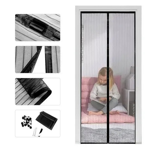 Anti Mosquito Insect Fly Bug Kitchen Curtains Magnetic Mesh Net Door Screen