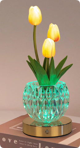 LED Tulip Night Light USB Remote Control Touch Dual Control 16 Colors