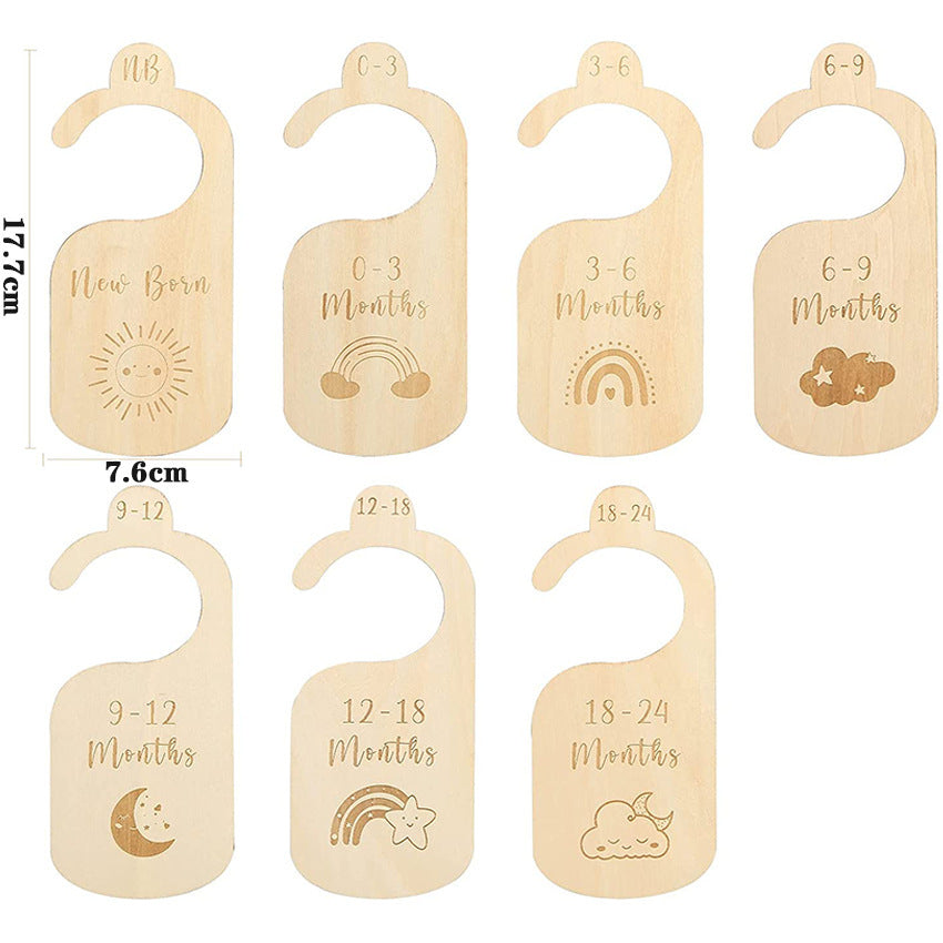 Wooden Size Divider For Baby Wardrobes Newborn