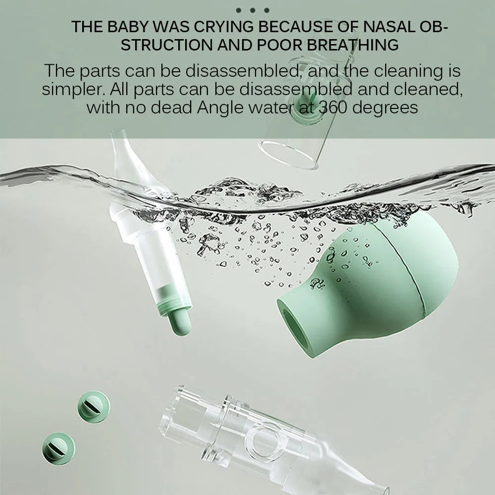 Infant Silicone Nasal Aspirator Type Neonatal Cold Nasal Mucus Cleaner