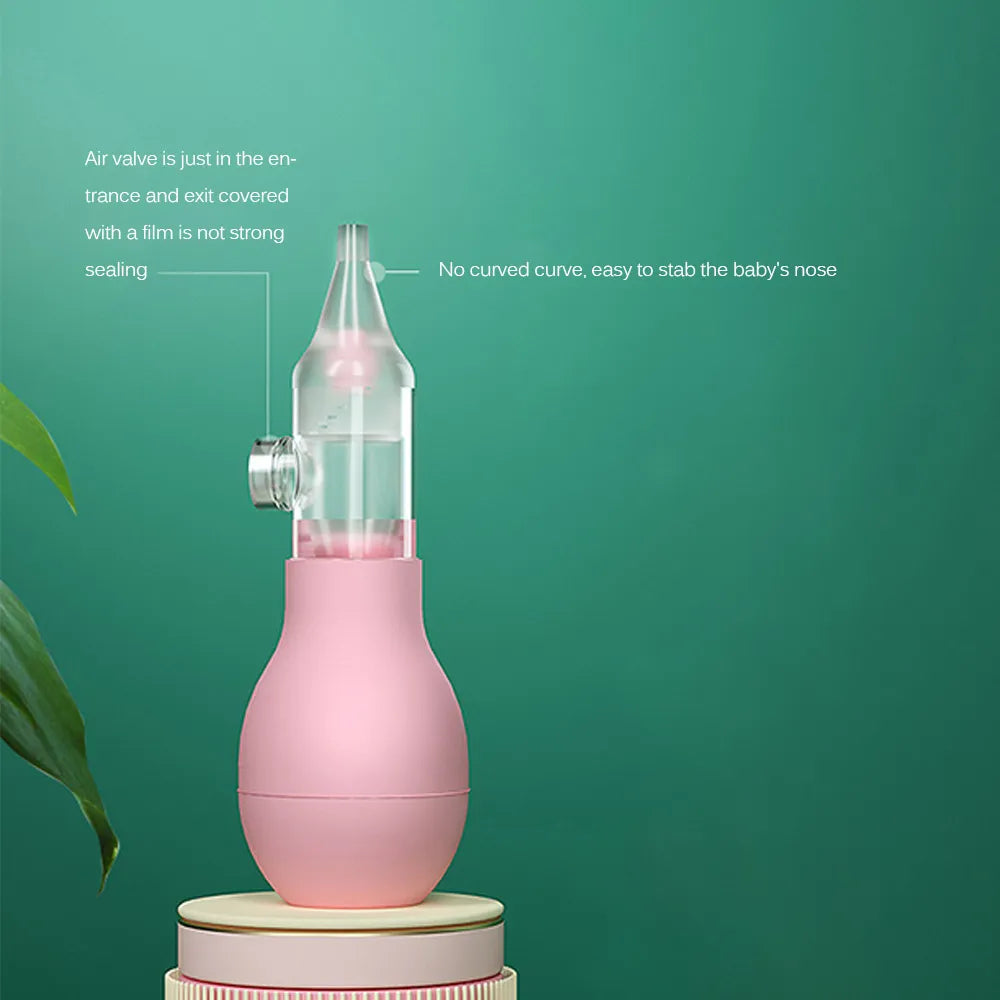 Infant Silicone Nasal Aspirator Type Neonatal Cold Nasal Mucus Cleaner