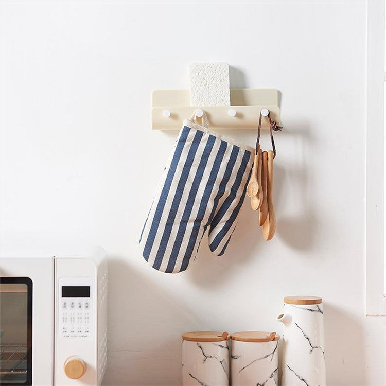 Hanging Storage Rack With 4 Hooks