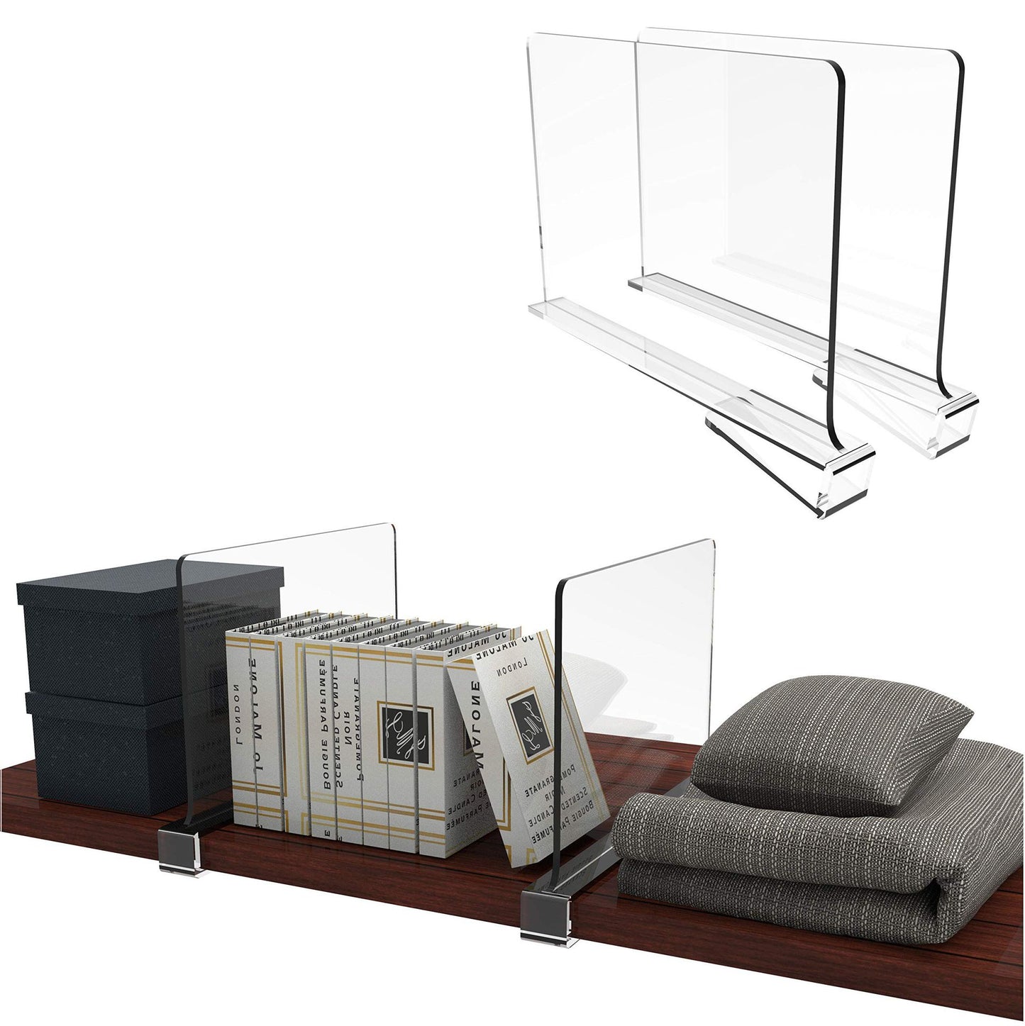 Wardrobe Bookcase Nail Free Acrylic Partition Board
