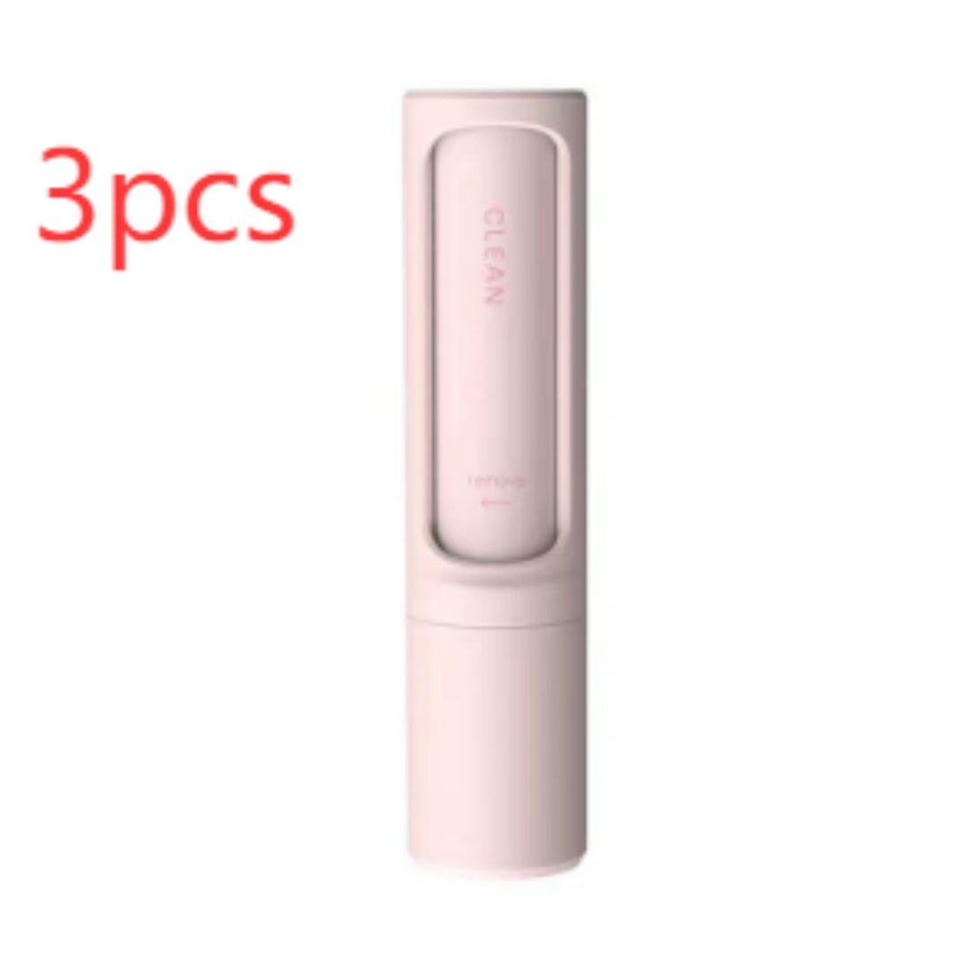 2-1 Reusable Pet Hair Remover Brush Lint Roller Portable Effective Self Cleaning Tool for Cat Dog Fur Hair Dust Removal Brush - Nexxcart