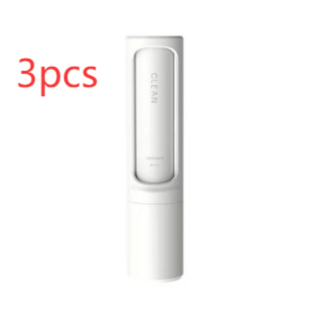 2-1 Reusable Pet Hair Remover Brush Lint Roller Portable Effective Self Cleaning Tool for Cat Dog Fur Hair Dust Removal Brush - Nexxcart