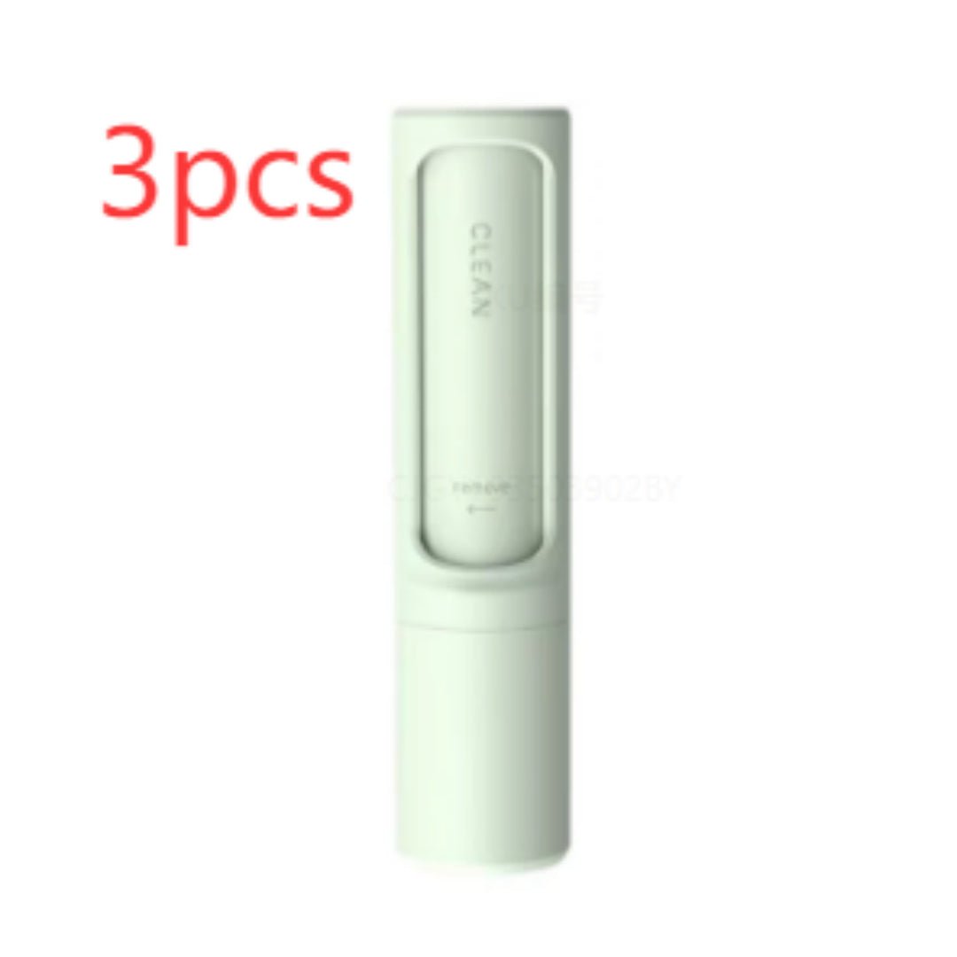 2-1 Reusable Pet Hair Remover Brush Lint Roller Portable Effective Self Cleaning Tool for Cat Dog Fur Hair Dust Removal Brush - Nexxcart