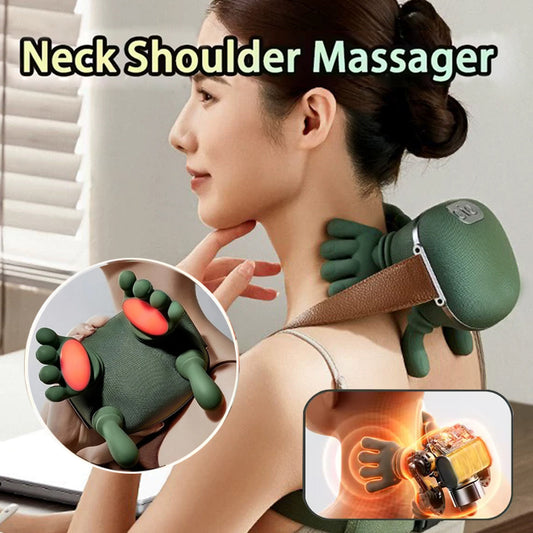 Electric Neck And Shoulder Muscle Massager Wireless Shoulder And Back Kneading