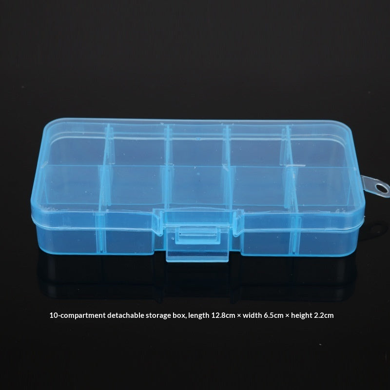 Plastic 15 compartment transparent storage box