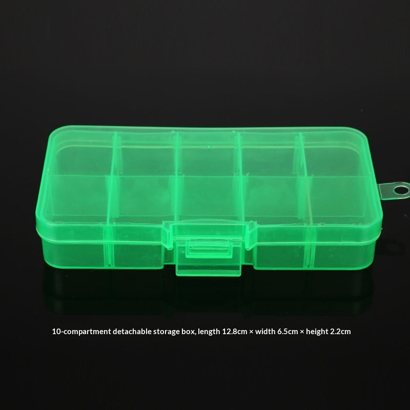 Plastic 15 compartment transparent storage box