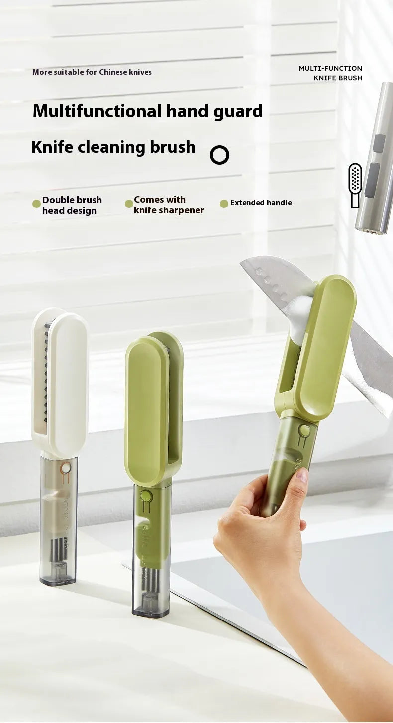 Multifunctional Hand Guard Cutter Cleaning Brush Kitchen Gadgets