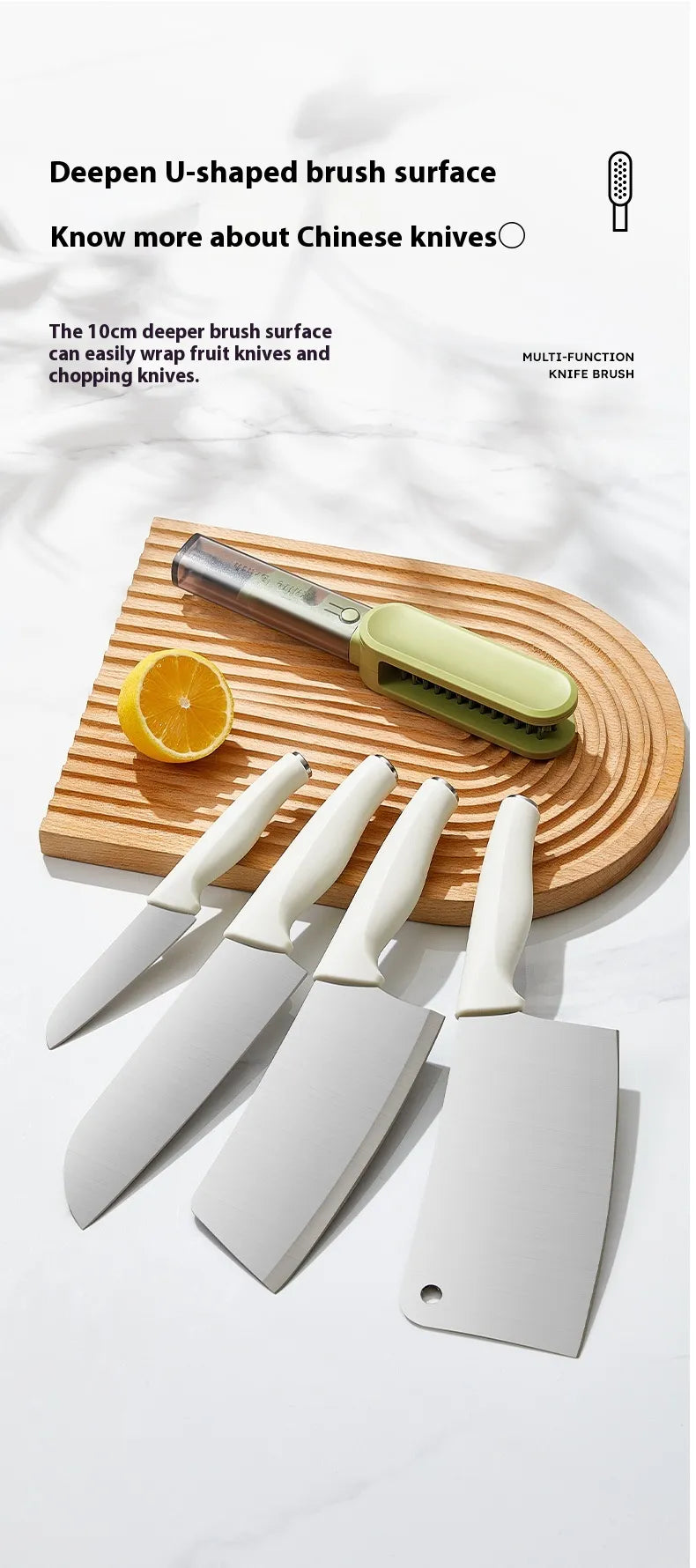 Multifunctional Hand Guard Cutter Cleaning Brush Kitchen Gadgets