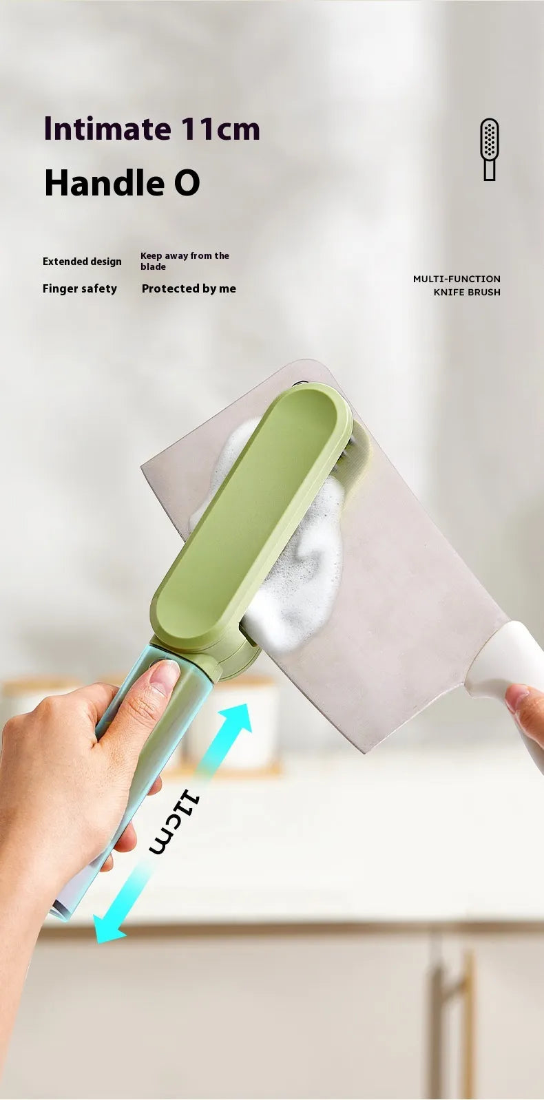 Multifunctional Hand Guard Cutter Cleaning Brush Kitchen Gadgets