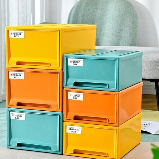 Colorful Wardrobe Organizing Boxes Storage Drawers Household Style