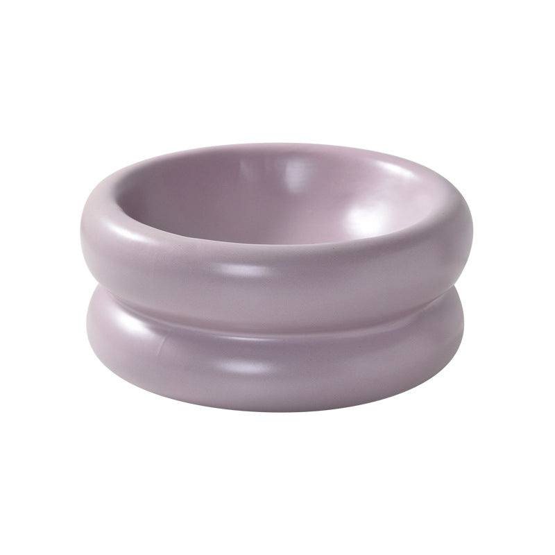 Cat Ceramic Tall Food Bowl Bowl Wide Mouth