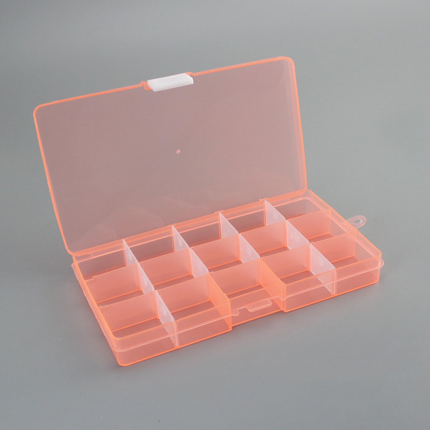 Plastic 15 compartment transparent storage box