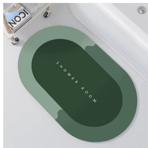 Diatom Mud Soft Diatomaceous Earth Absorbent Foot Mat