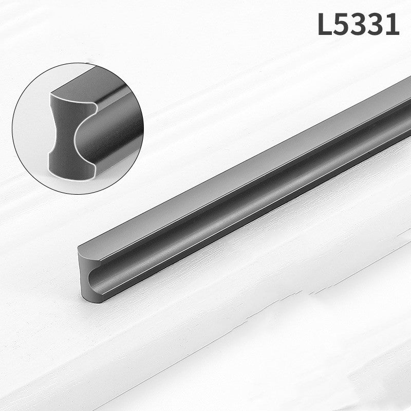Gold Wardrobe Door Handle Lengthened Aluminum Alloy Cabinet Drawer Cabinet Door Handle