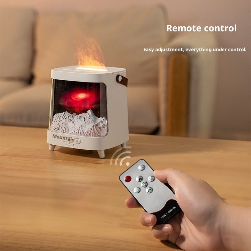3D Starry Sky Flame Aromatherapy Machine Desktop Home Humidifier - Nexxcart