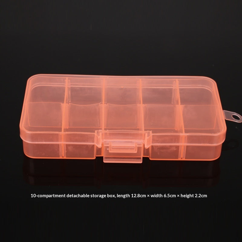 Plastic 15 compartment transparent storage box