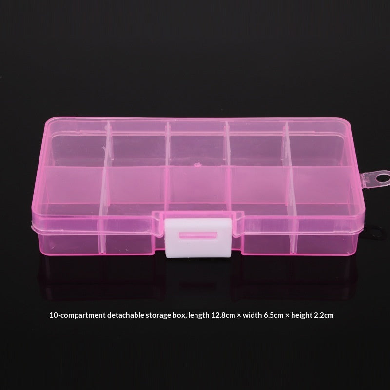 Plastic 15 compartment transparent storage box