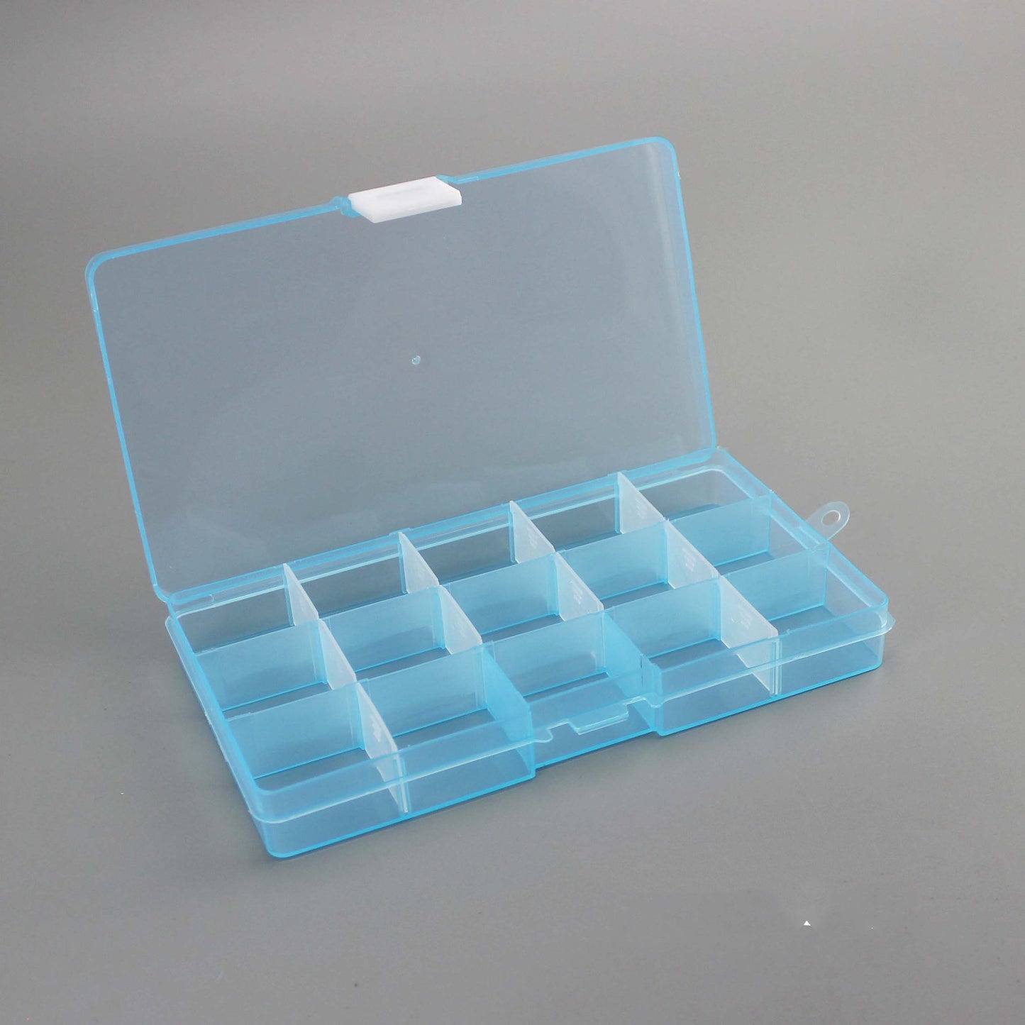 Plastic 15 compartment transparent storage box