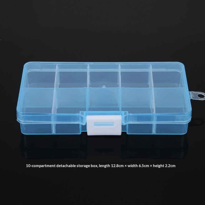 Plastic 15 compartment transparent storage box