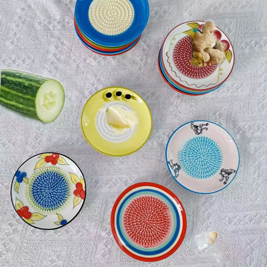 Ceramic Ginger Grater Fresh And Garlic Mincer