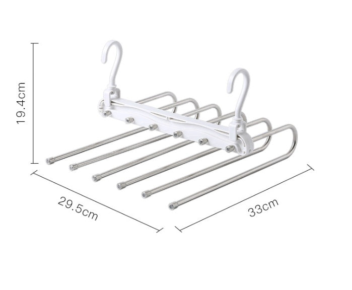 Multifunctional folding pants rack