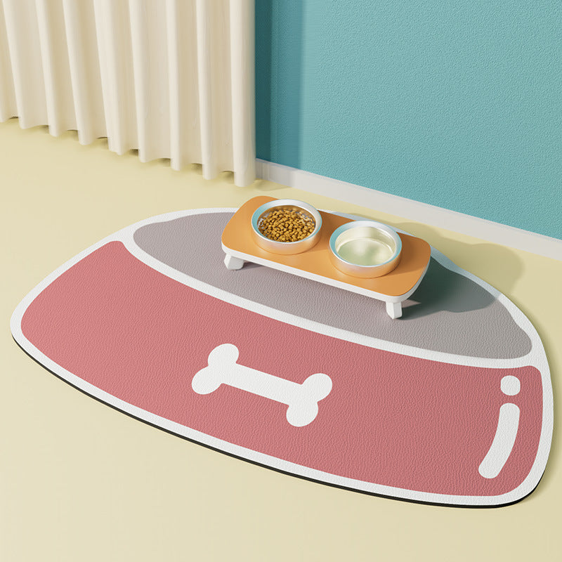 Pet Feeding Mat Silicone Non-slip Waterproof Feeding Splash-proof Mat