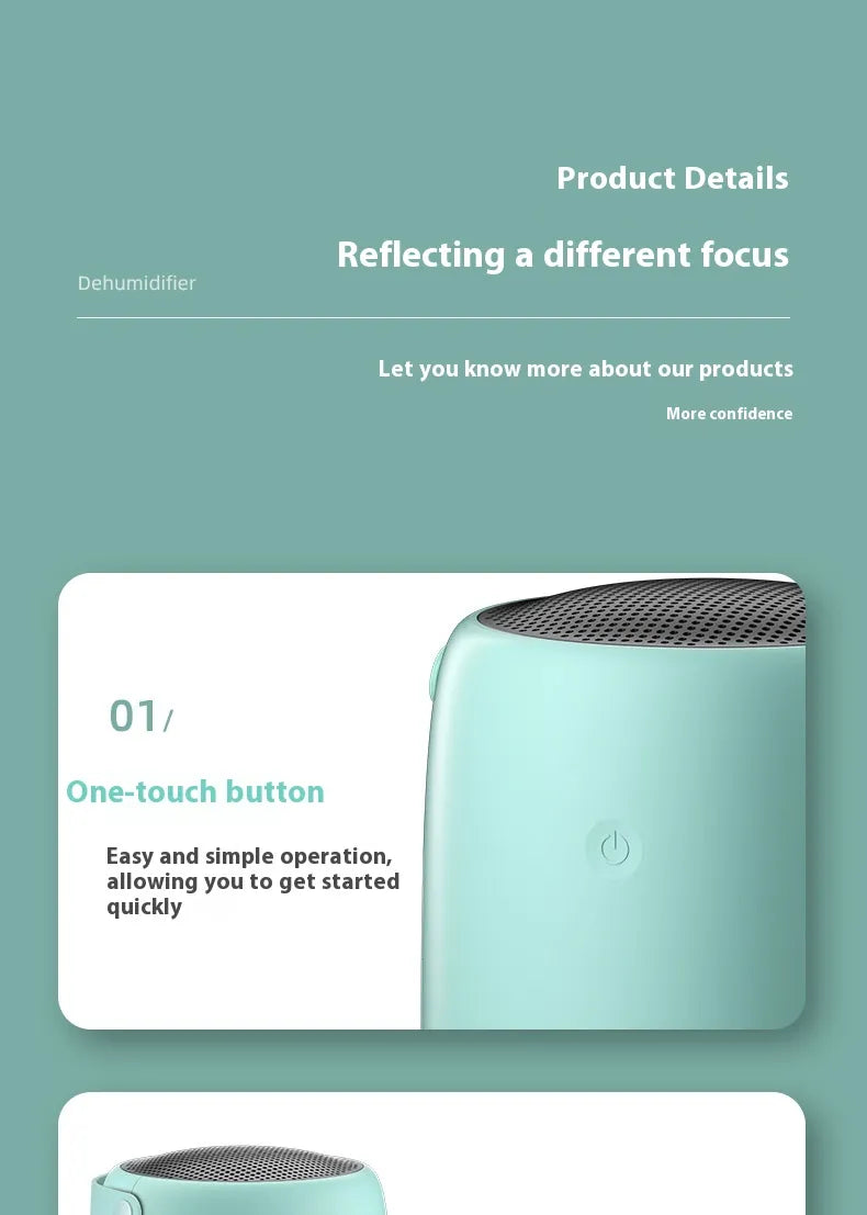 Bedroom Small Dry Air Purification Dehumidifier