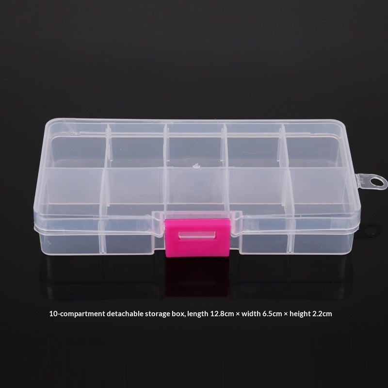 Plastic 15 compartment transparent storage box