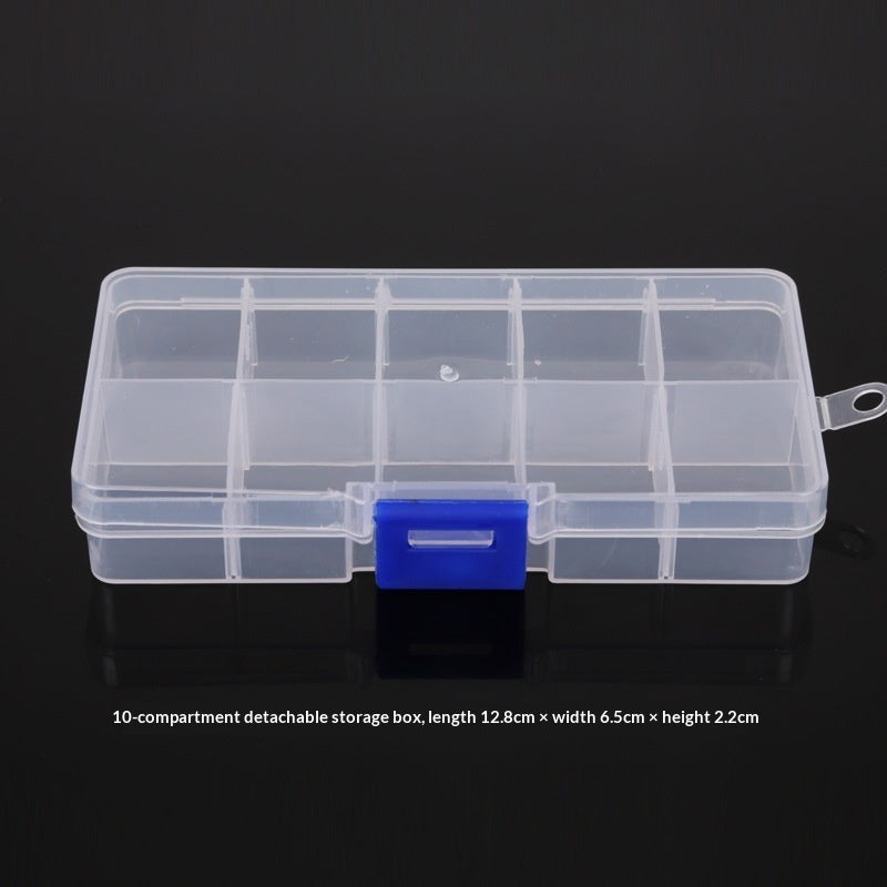 Plastic 15 compartment transparent storage box