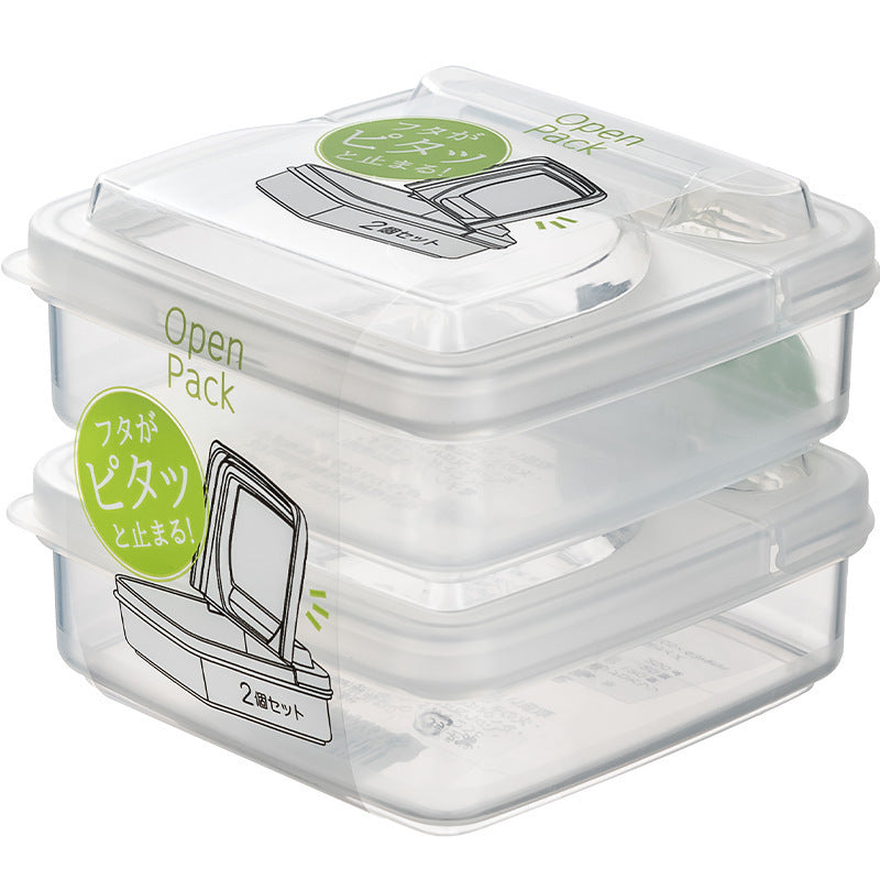 Japanese-style Cheese Slice Storage Box Refrigerator Flip