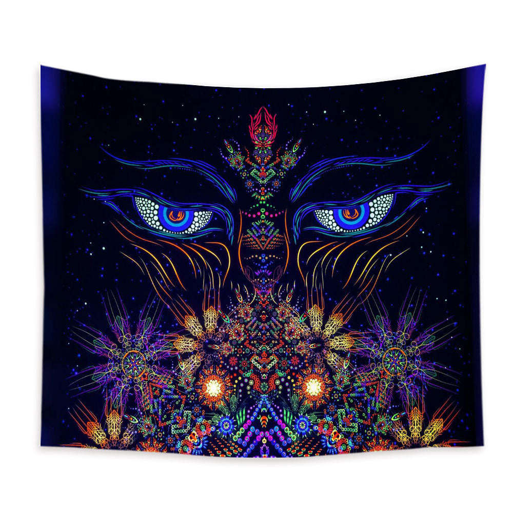 Home Tapestry Colorful Skeleton Owl