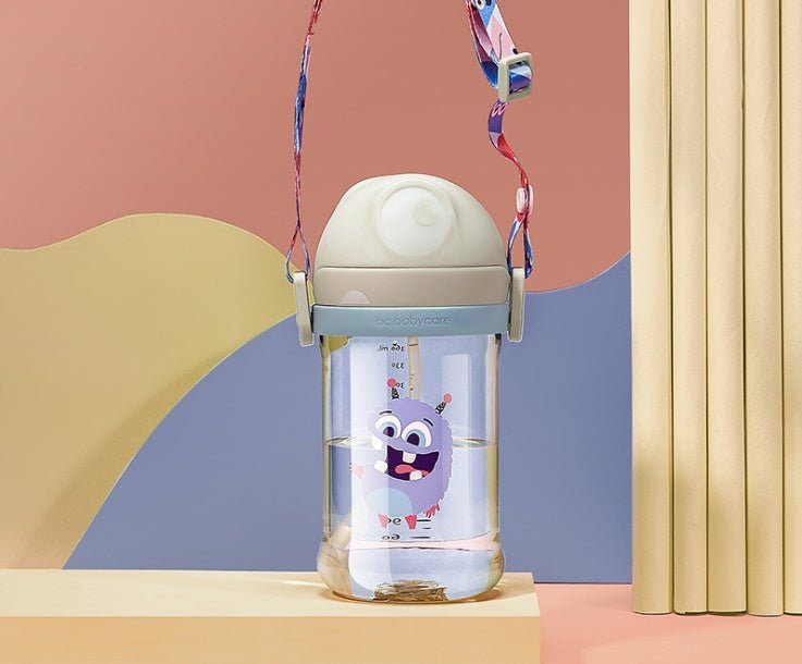Babycare 240ml Baby Sippy Cup Cute Shape Anti - Choke Straw Baby Water Bottle - Nexxcart