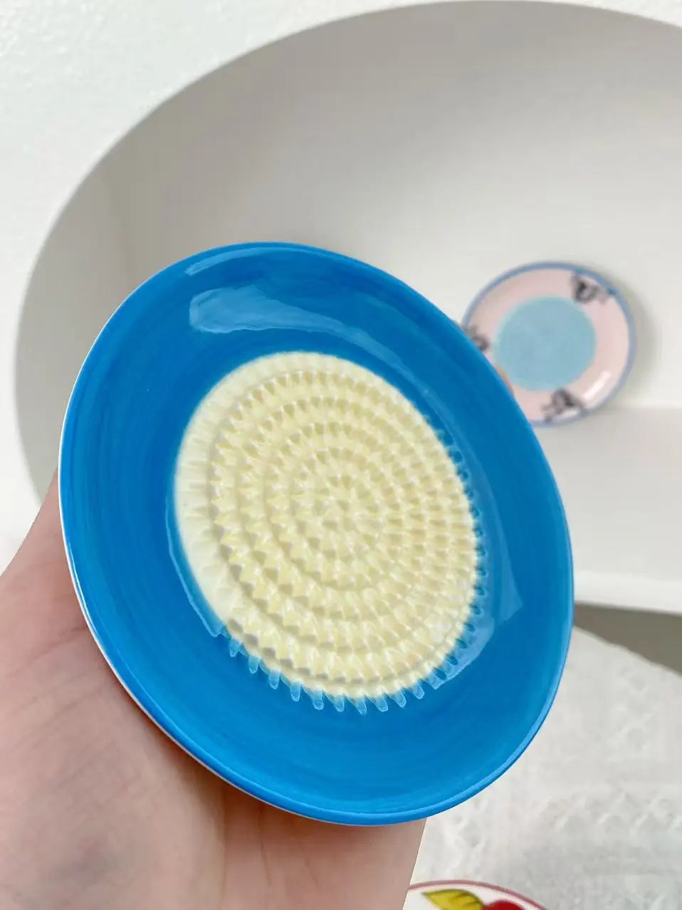 Ceramic Ginger Grater Fresh And Garlic Mincer