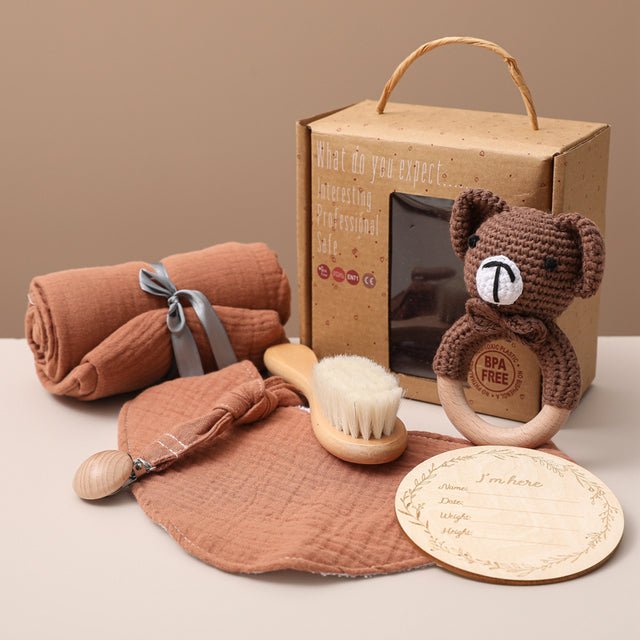 Bopoobo 1Set Bath Toys Set Kid Swaddle Wrap Baby Milestones - Nexxcart