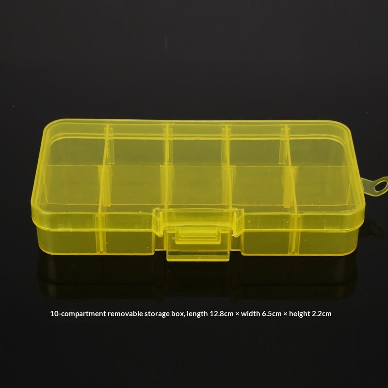 Plastic 15 compartment transparent storage box