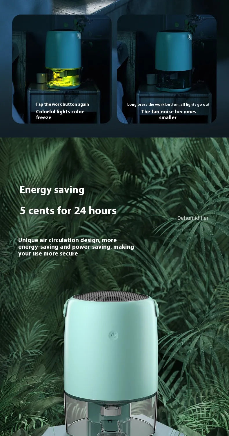 Bedroom Small Dry Air Purification Dehumidifier