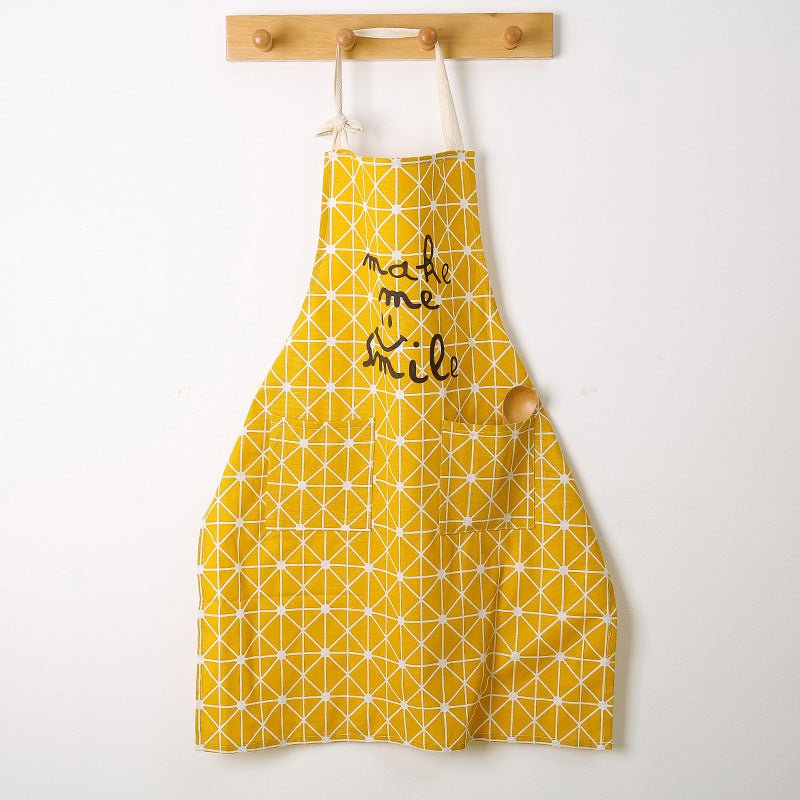 Cotton and linen Kitchen Apron - Nexxcart