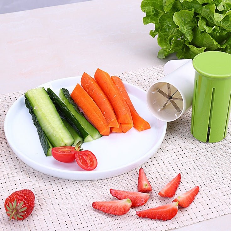 Creative Vegetable Cutters Fruit Kitchen Cucumber Carrot Divider Strawberry Slicer Splitter Kitchen Gadget Accessories - Nexxcart