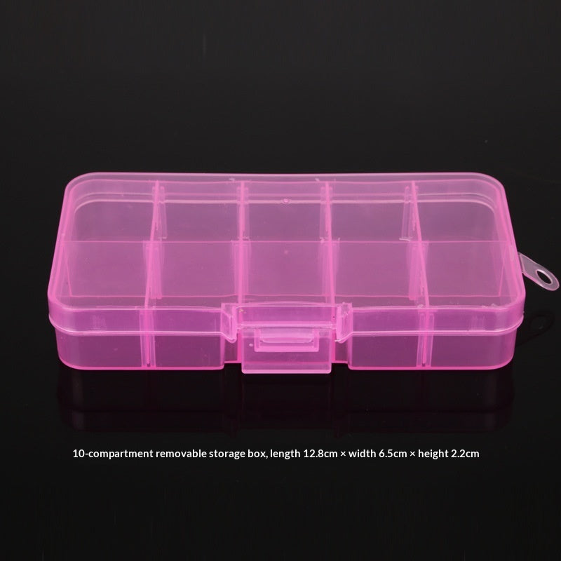 Plastic 15 compartment transparent storage box