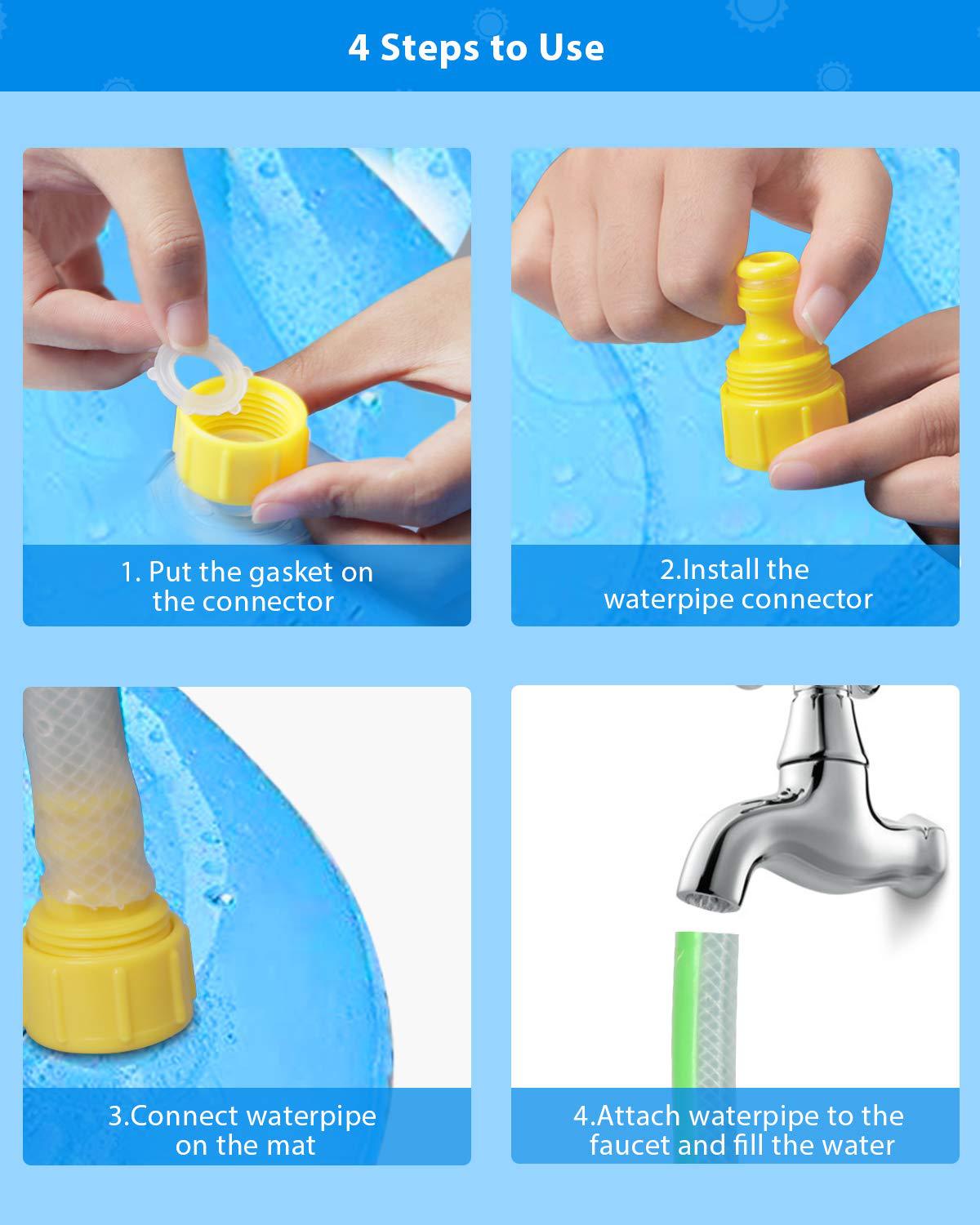 Durable Children's Water Spray Pool Mat Splash Sprinkle Play Pad Mat - Nexxcart