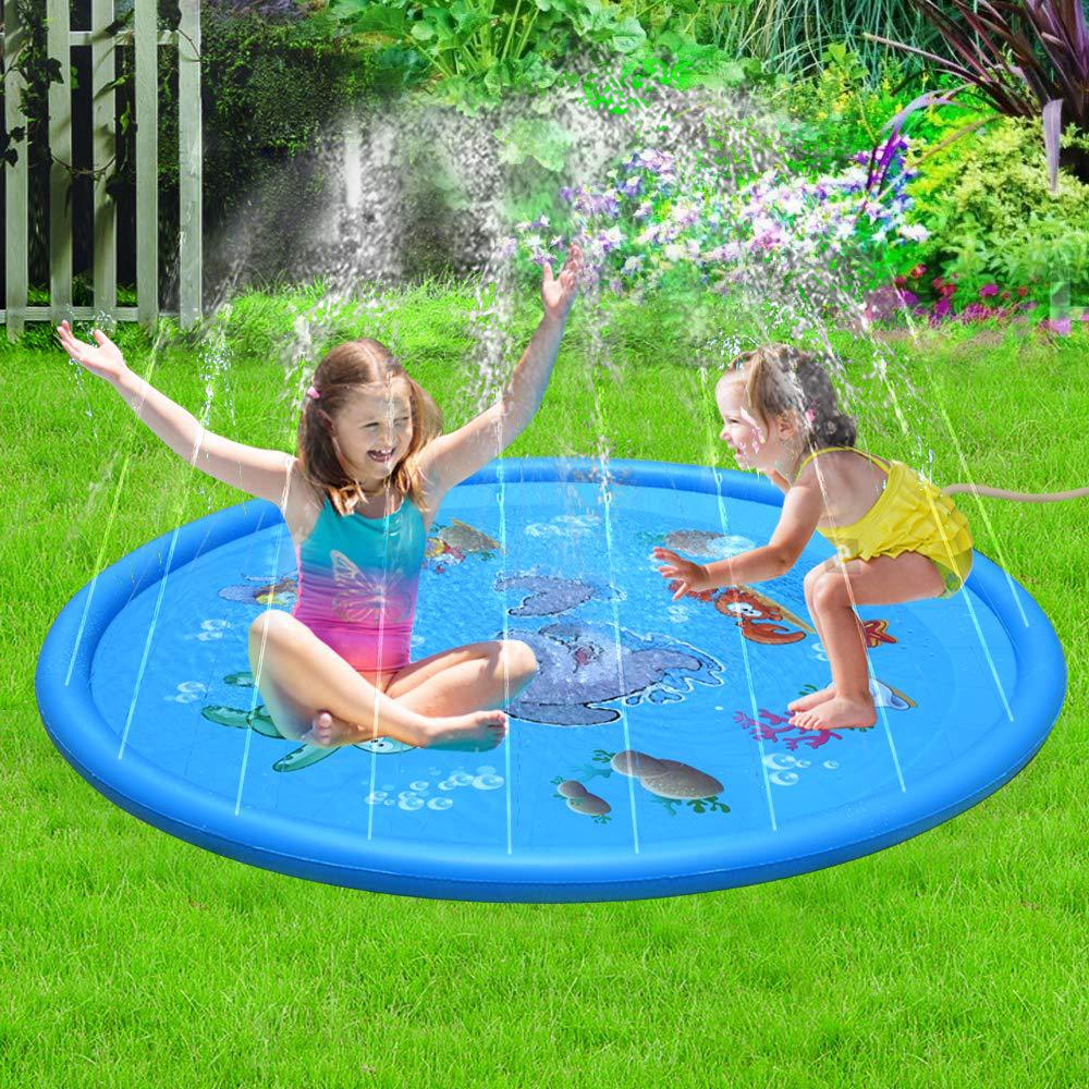 Durable Children's Water Spray Pool Mat Splash Sprinkle Play Pad Mat - Nexxcart