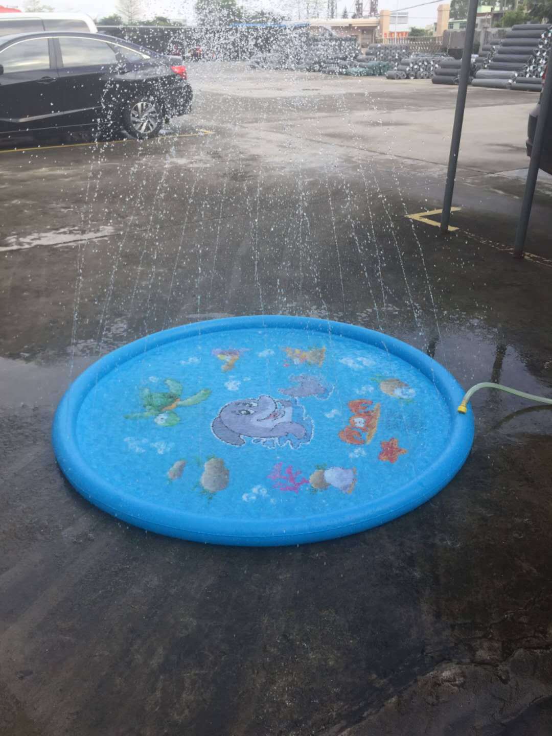 Durable Children's Water Spray Pool Mat Splash Sprinkle Play Pad Mat - Nexxcart