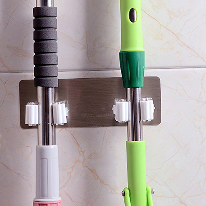 Colorful Multi-Purpose Hooks Wall Mounted Mop Organizer Holder RackBrush Broom Hanger Hook Kitchen Bathroom Strong Hooks
