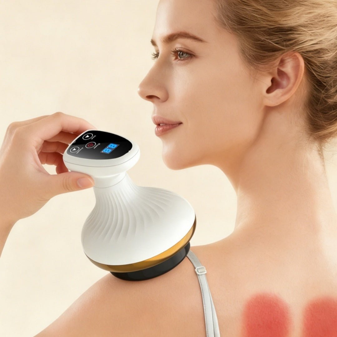Electric Gua Sha Board Beauty Massager Cupping Device Electric Meridian Brush Home Abdominal Massage Gua Sha Board Massager - Nexxcart