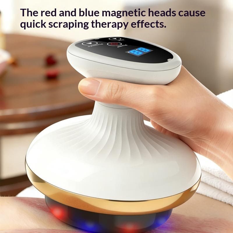 Electric Gua Sha Board Beauty Massager Cupping Device Electric Meridian Brush Home Abdominal Massage Gua Sha Board Massager - Nexxcart