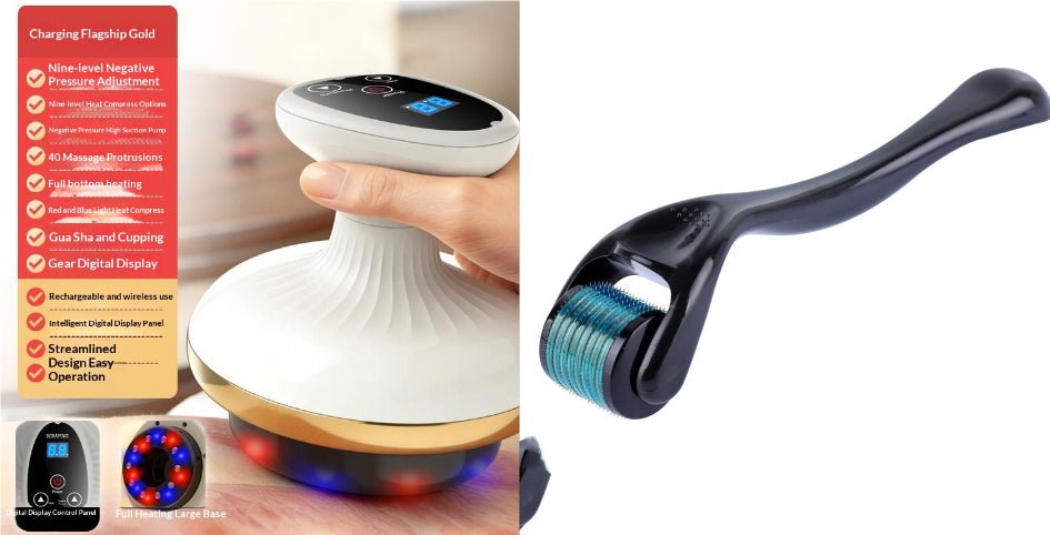 Electric Gua Sha Board Beauty Massager Cupping Device Electric Meridian Brush Home Abdominal Massage Gua Sha Board Massager - Nexxcart
